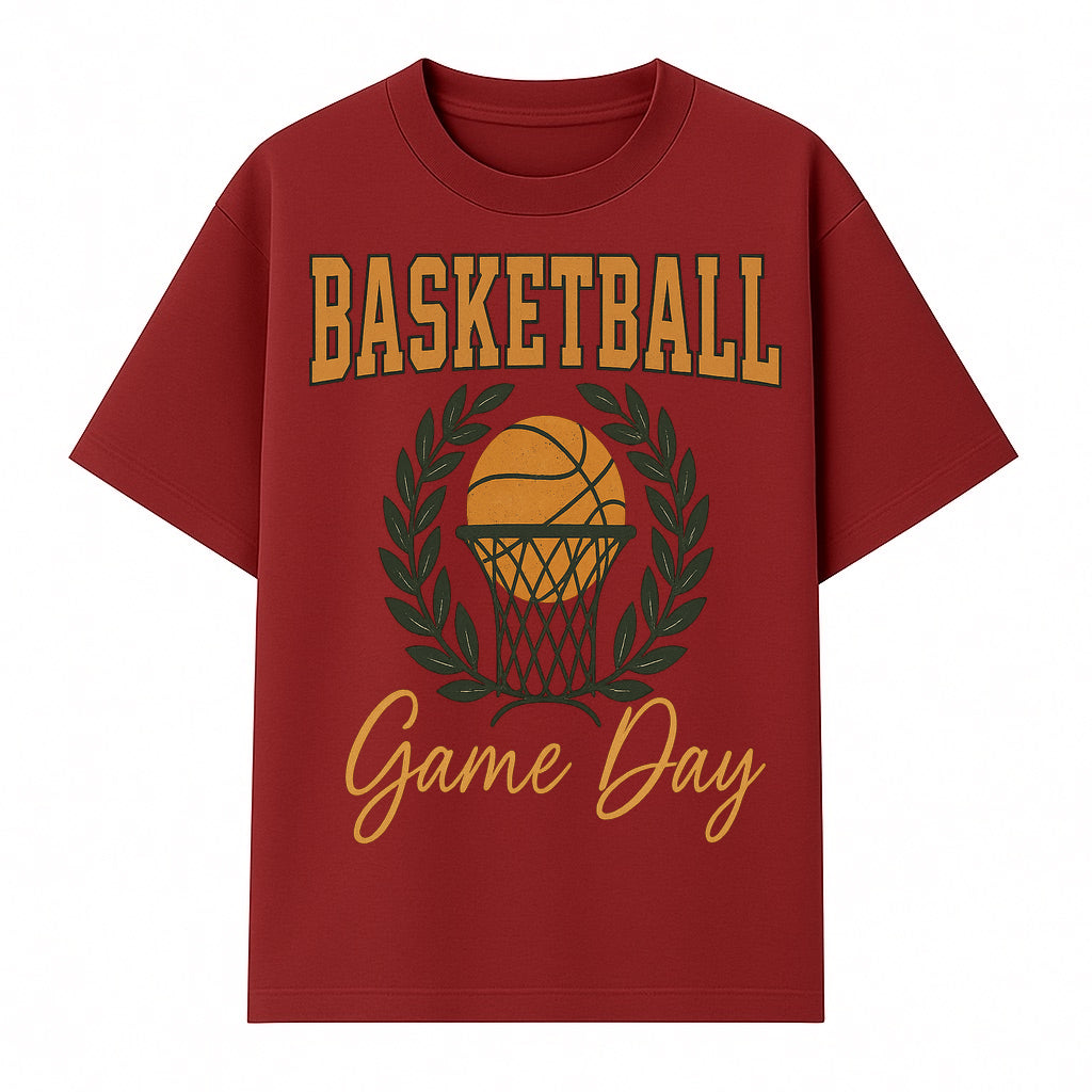 Basketball Game Day T-Shirt | Sporty Athleisure Apparel | Perfect for Fans and Players | Trendy Athletic Wear - T-shirt 1758186573586.jpg