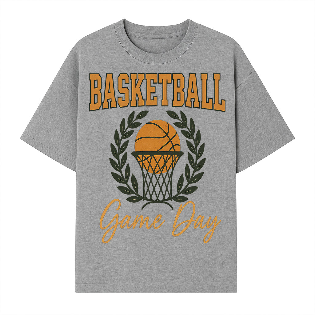Basketball Game Day T-Shirt | Sporty Athleisure Apparel | Perfect for Fans and Players | Trendy Athletic Wear - T-shirt 1758186573968.jpg