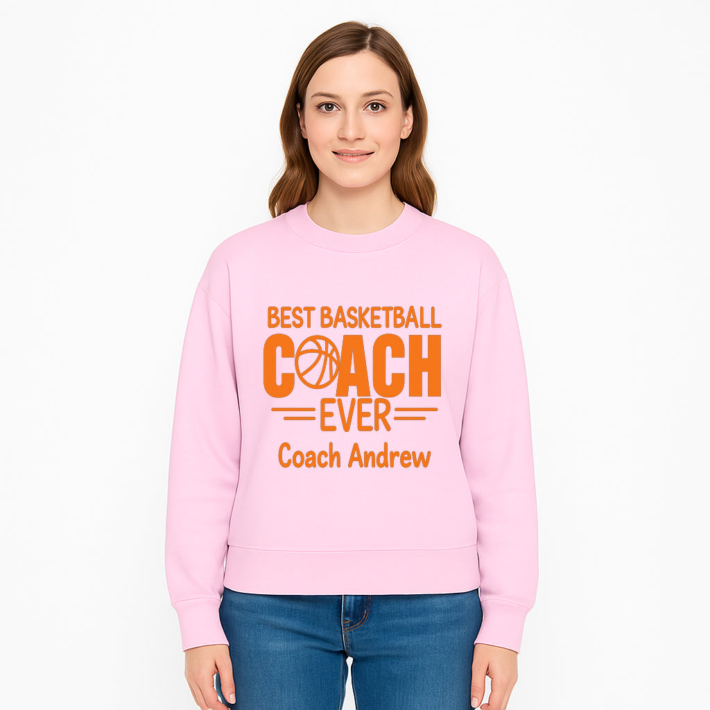Best Basketball Coach Ever Plaque - Personalize for Coach Andrew | Unique Sports Gift, Basketball Coach Appreciation Decor - Sweatshirt 1758186574078.jpg