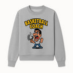 Basketball Coach Cartoon Graphic Tee - Funny Sports Apparel for Coaches & Players - Sweatshirt 1758186574350.jpg