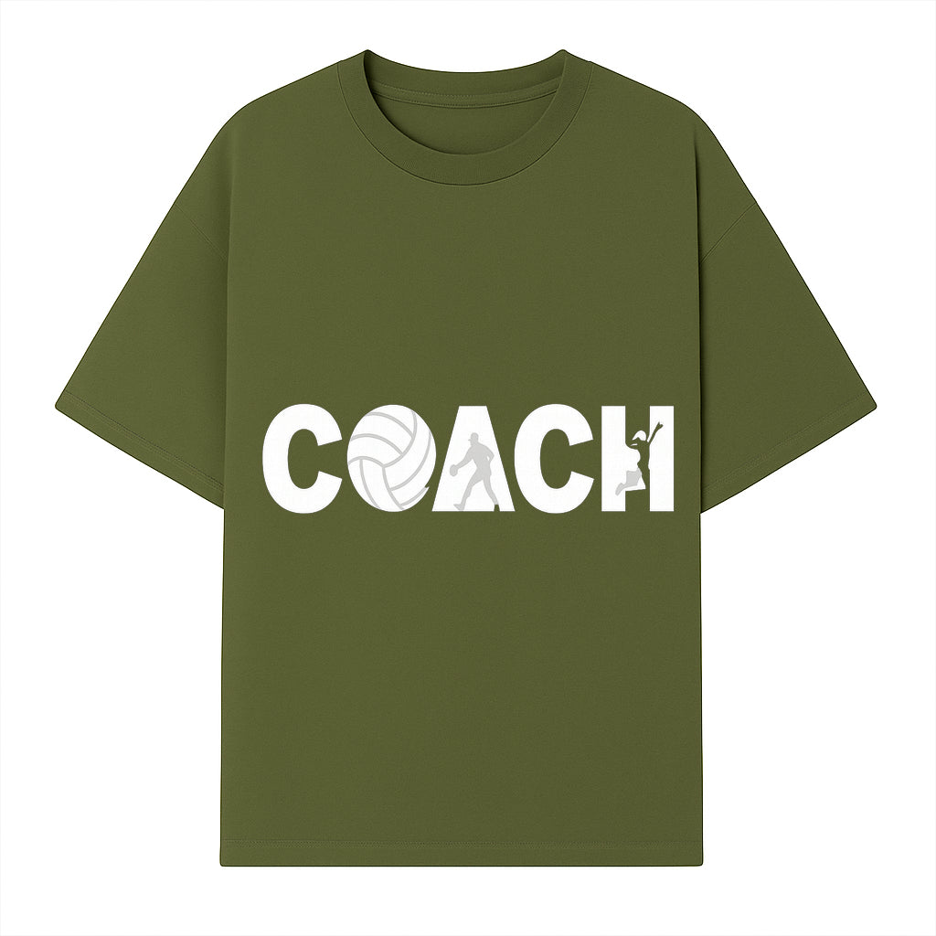 Coach Wall Art Decal - Sports Theme with Volleyball, Basketball, & Athletes - Perfect for Coaching or Sports Room D cor - T-shirt 1758186574706.jpg