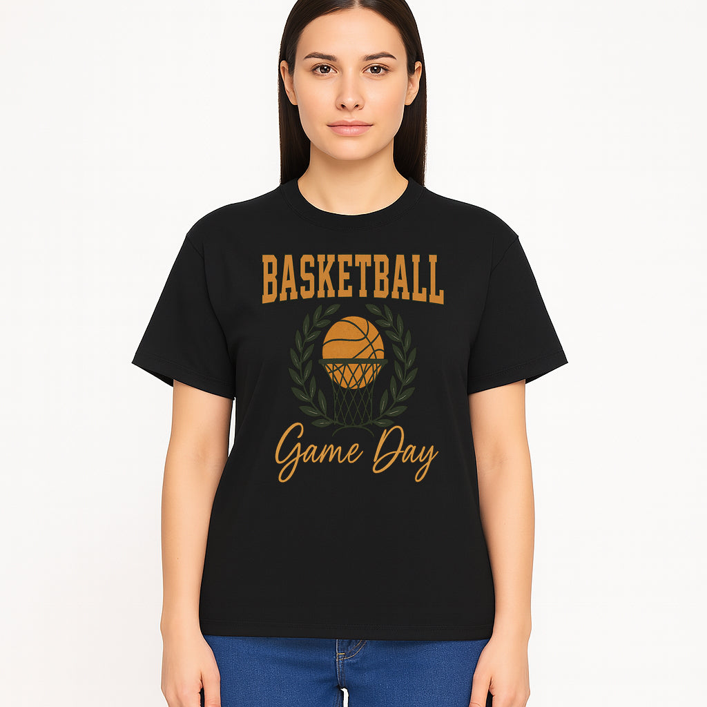 Basketball Game Day T-Shirt | Sporty Athleisure Apparel | Perfect for Fans and Players | Trendy Athletic Wear - T-shirt 1758186575433.jpg