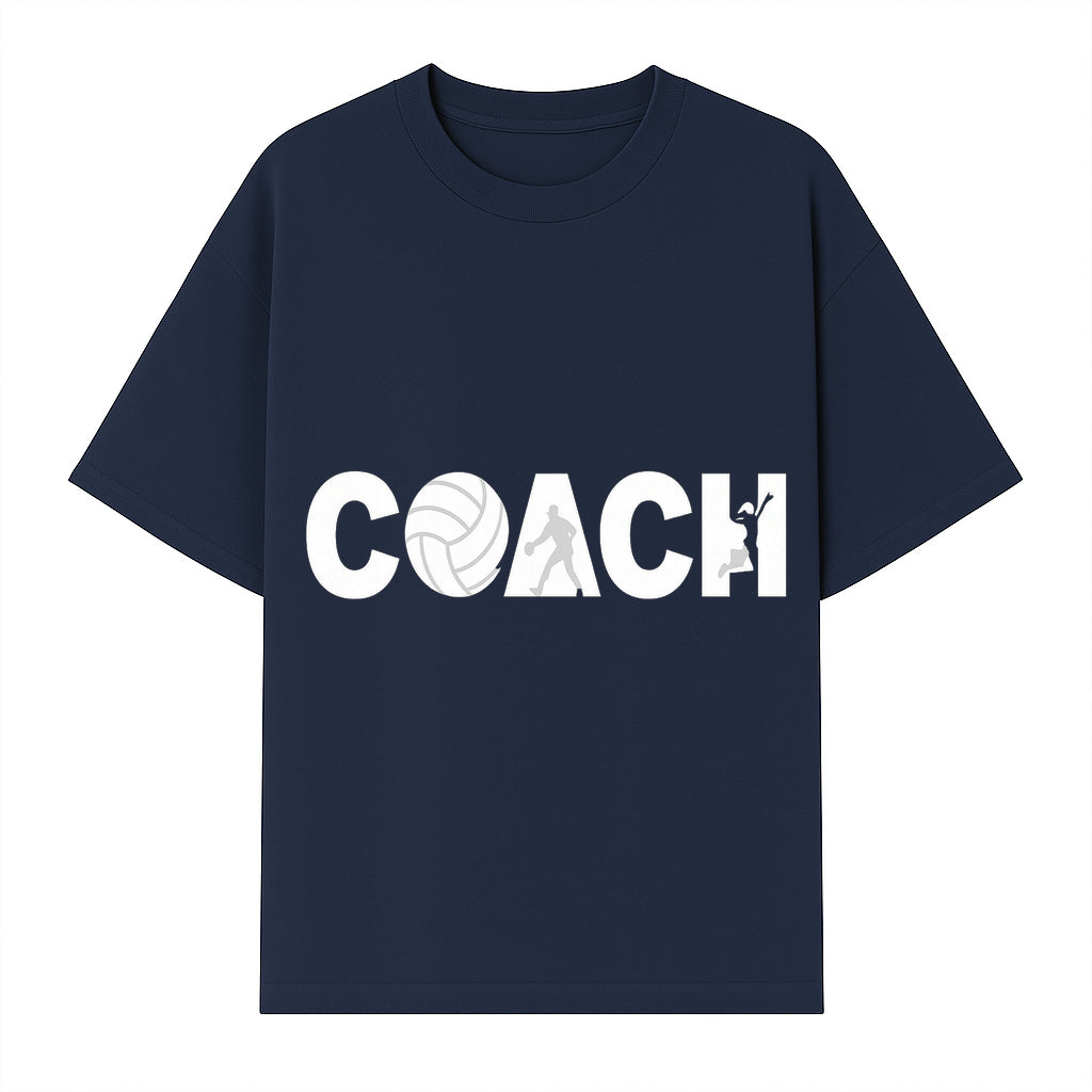 Coach Wall Art Decal - Sports Theme with Volleyball, Basketball, & Athletes - Perfect for Coaching or Sports Room D cor - T-shirt 1758186575476.jpg