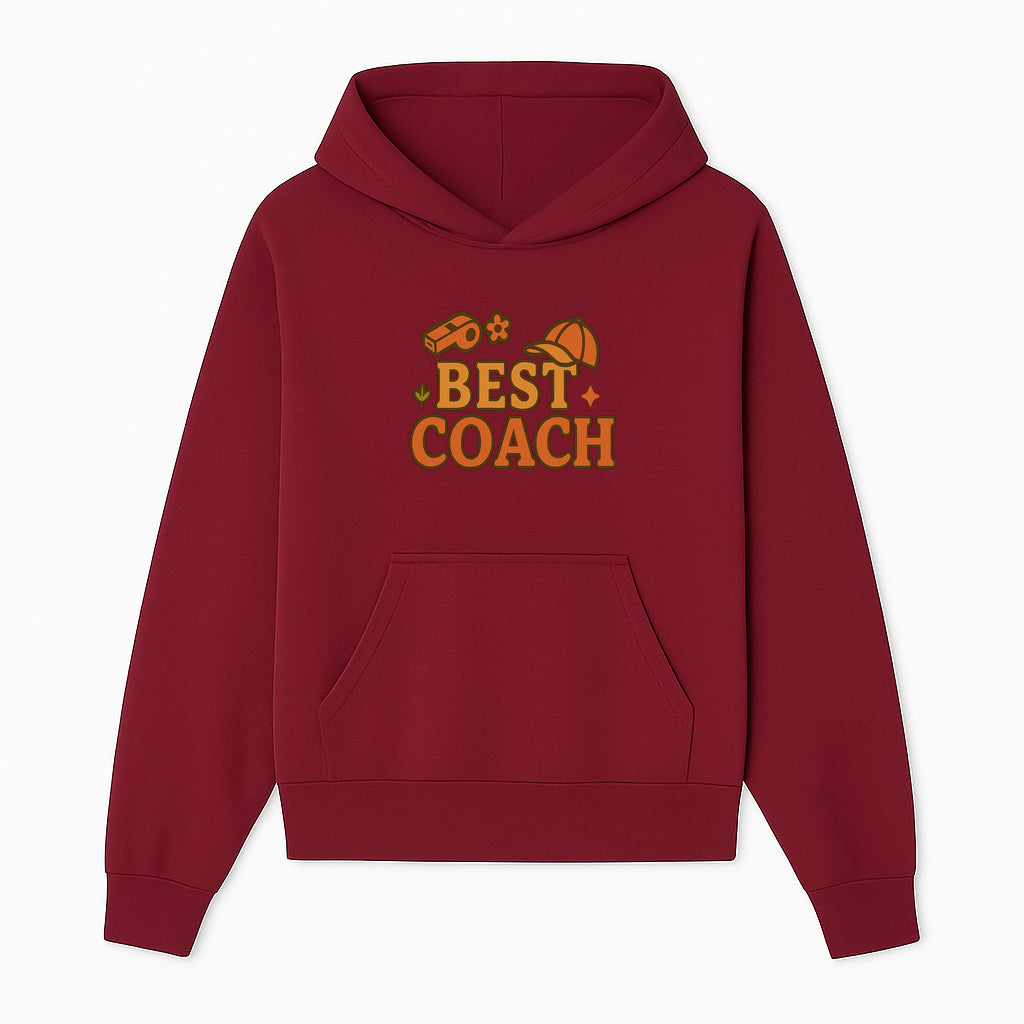Best Coach Graphic Tee - Sports Coaching Shirt with Whistle and Cap Design - Perfect Gift for Coaches and Team Leaders - Hoodie 1758186575503.jpg