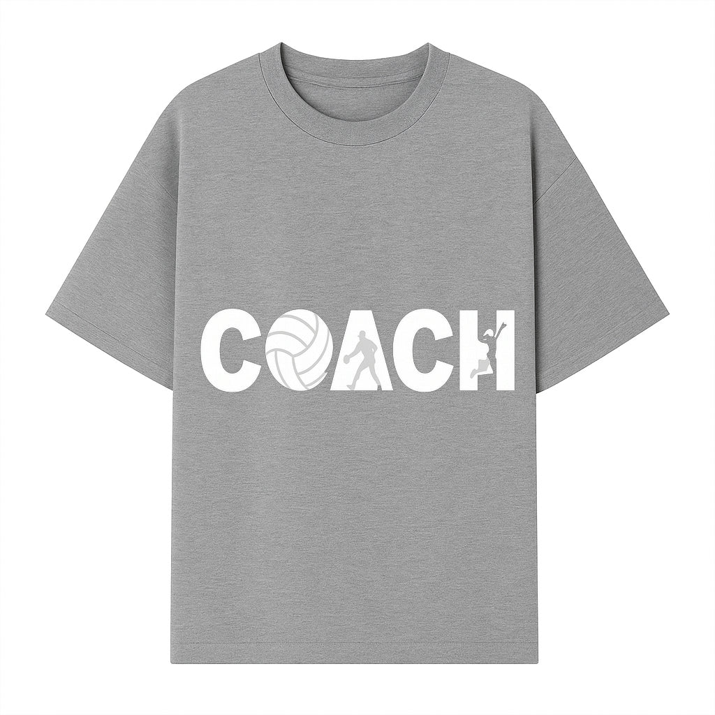 Coach Wall Art Decal - Sports Theme with Volleyball, Basketball, & Athletes - Perfect for Coaching or Sports Room D cor - T-shirt 1758186575746.jpg