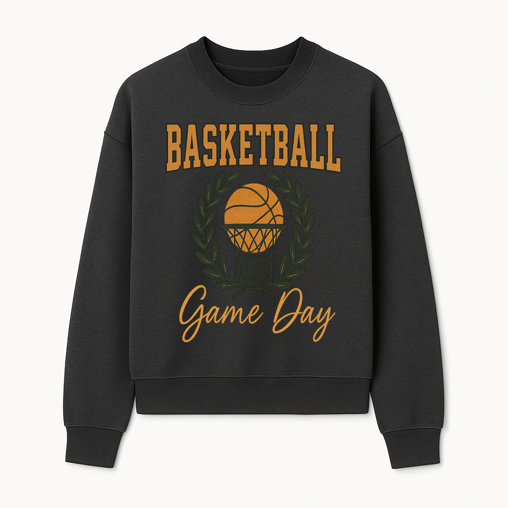 Basketball Game Day T-Shirt | Sporty Athleisure Apparel | Perfect for Fans and Players | Trendy Athletic Wear - Sweatshirt 1758186575825.jpg