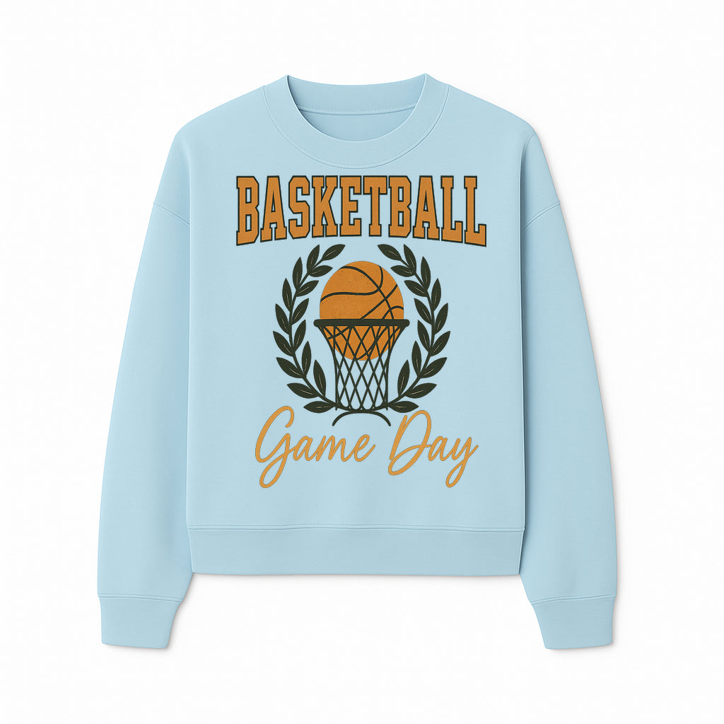 Basketball Game Day T-Shirt | Sporty Athleisure Apparel | Perfect for Fans and Players | Trendy Athletic Wear - Sweatshirt 1758186576240.jpg