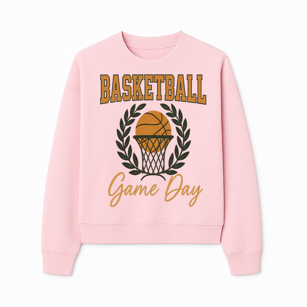Basketball Game Day T-Shirt | Sporty Athleisure Apparel | Perfect for Fans and Players | Trendy Athletic Wear - Sweatshirt 1758186576390.jpg