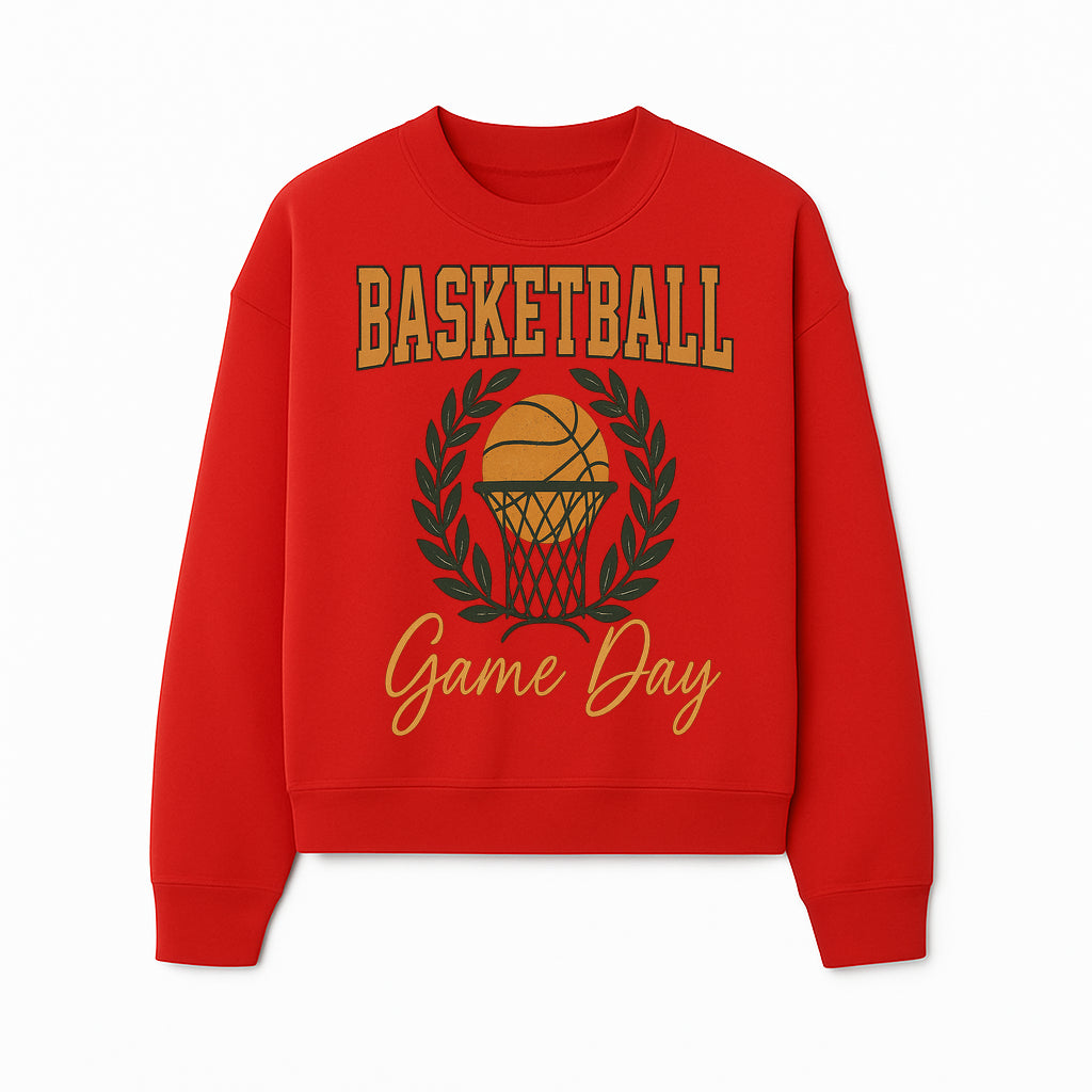 Basketball Game Day T-Shirt | Sporty Athleisure Apparel | Perfect for Fans and Players | Trendy Athletic Wear - Sweatshirt 1758186576832.jpg