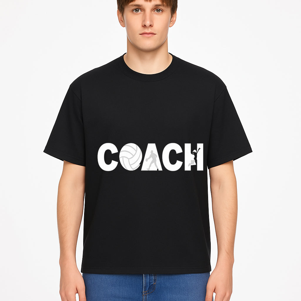 Coach Wall Art Decal - Sports Theme with Volleyball, Basketball, & Athletes - Perfect for Coaching or Sports Room D cor - T-shirt 1758186577051.jpg