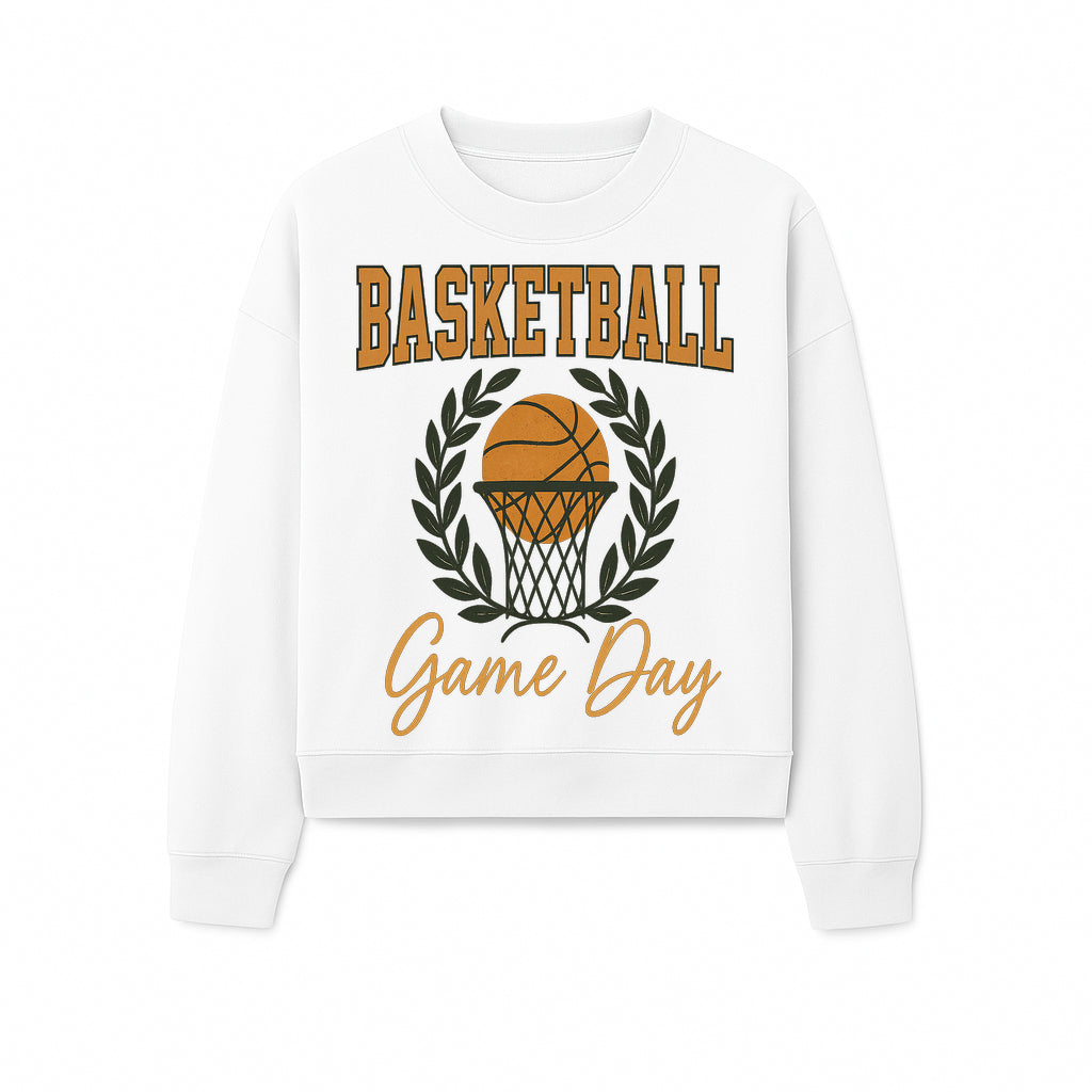 Basketball Game Day T-Shirt | Sporty Athleisure Apparel | Perfect for Fans and Players | Trendy Athletic Wear - Sweatshirt 1758186577140.jpg