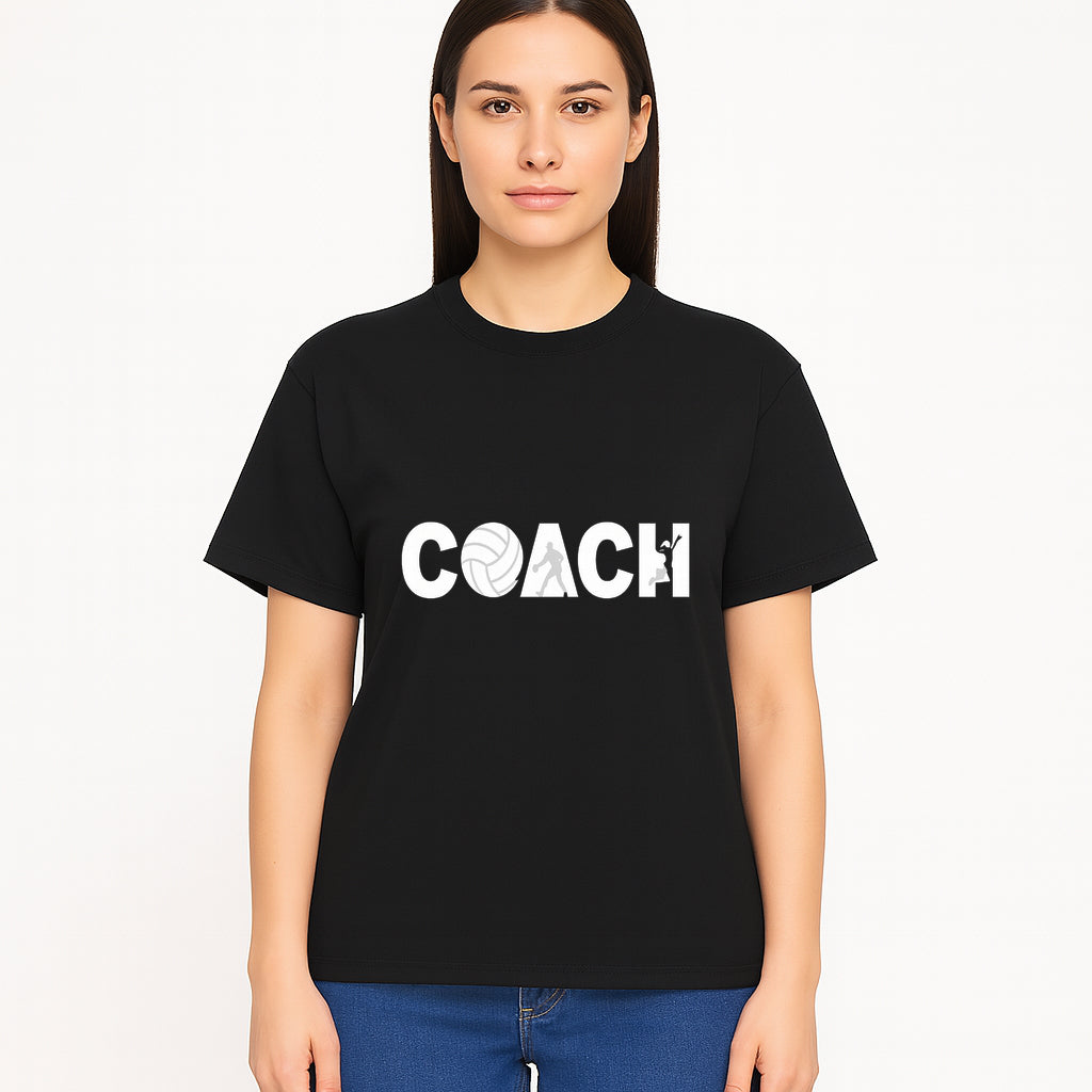 Coach Wall Art Decal - Sports Theme with Volleyball, Basketball, & Athletes - Perfect for Coaching or Sports Room D cor - T-shirt 1758186577197.jpg
