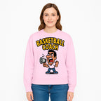 Basketball Coach Cartoon Graphic Tee - Funny Sports Apparel for Coaches & Players - Sweatshirt 1758186577314.jpg