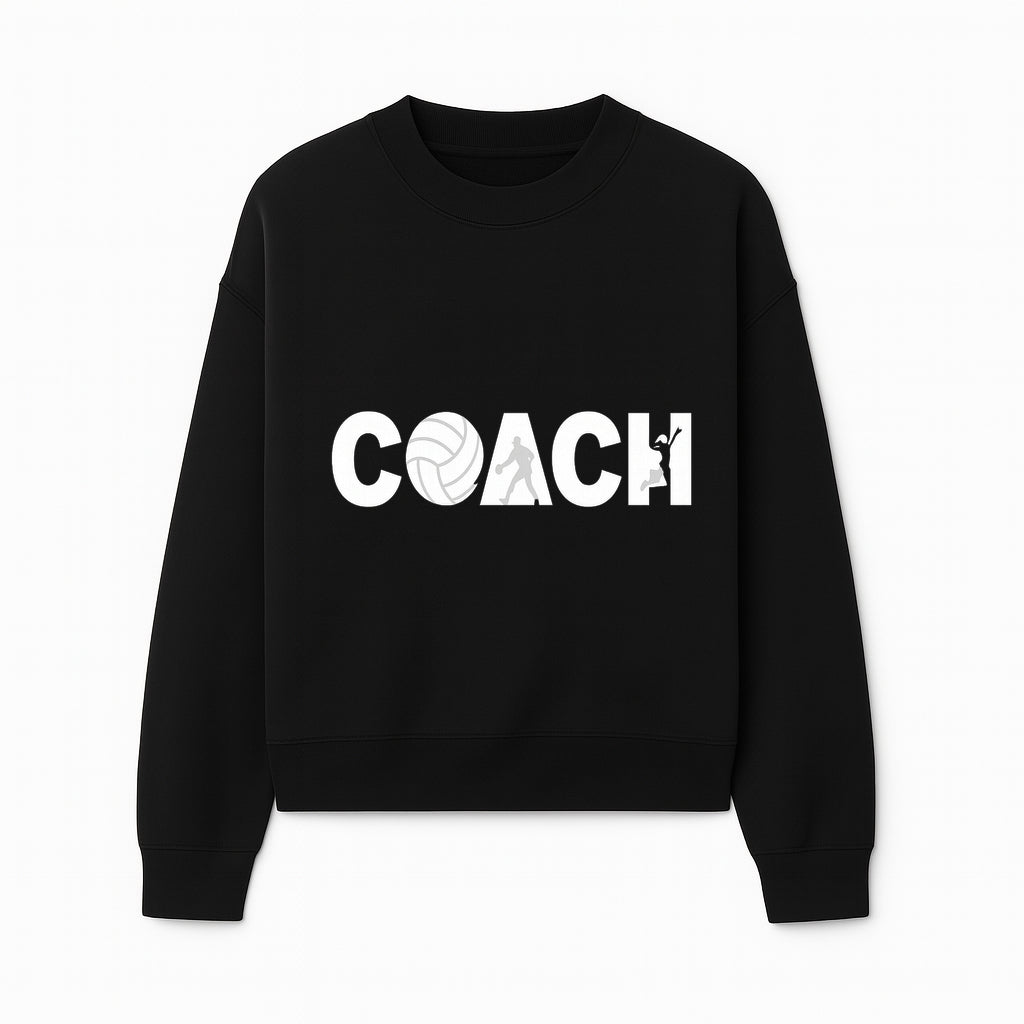 Coach Wall Art Decal - Sports Theme with Volleyball, Basketball, & Athletes - Perfect for Coaching or Sports Room D cor - Sweatshirt 1758186577512.jpg