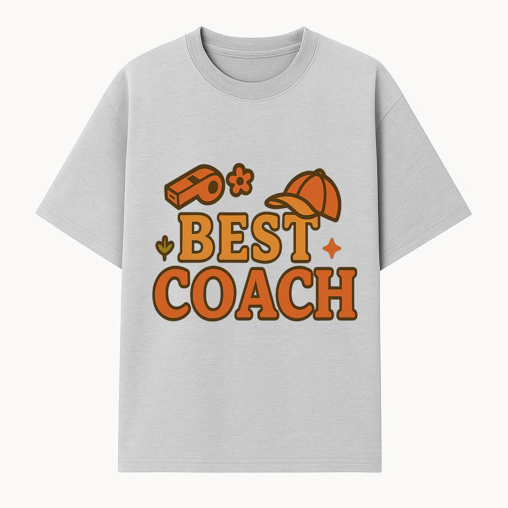 Best Coach Graphic Tee - Sports Coaching Shirt with Whistle and Cap Design - Perfect Gift for Coaches and Team Leaders - T-shirt 1758186577516.jpg