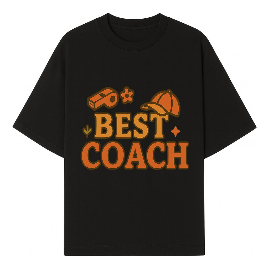 Best Coach Graphic Tee - Sports Coaching Shirt with Whistle and Cap Design - Perfect Gift for Coaches and Team Leaders - T-shirt 1758186577684.jpg