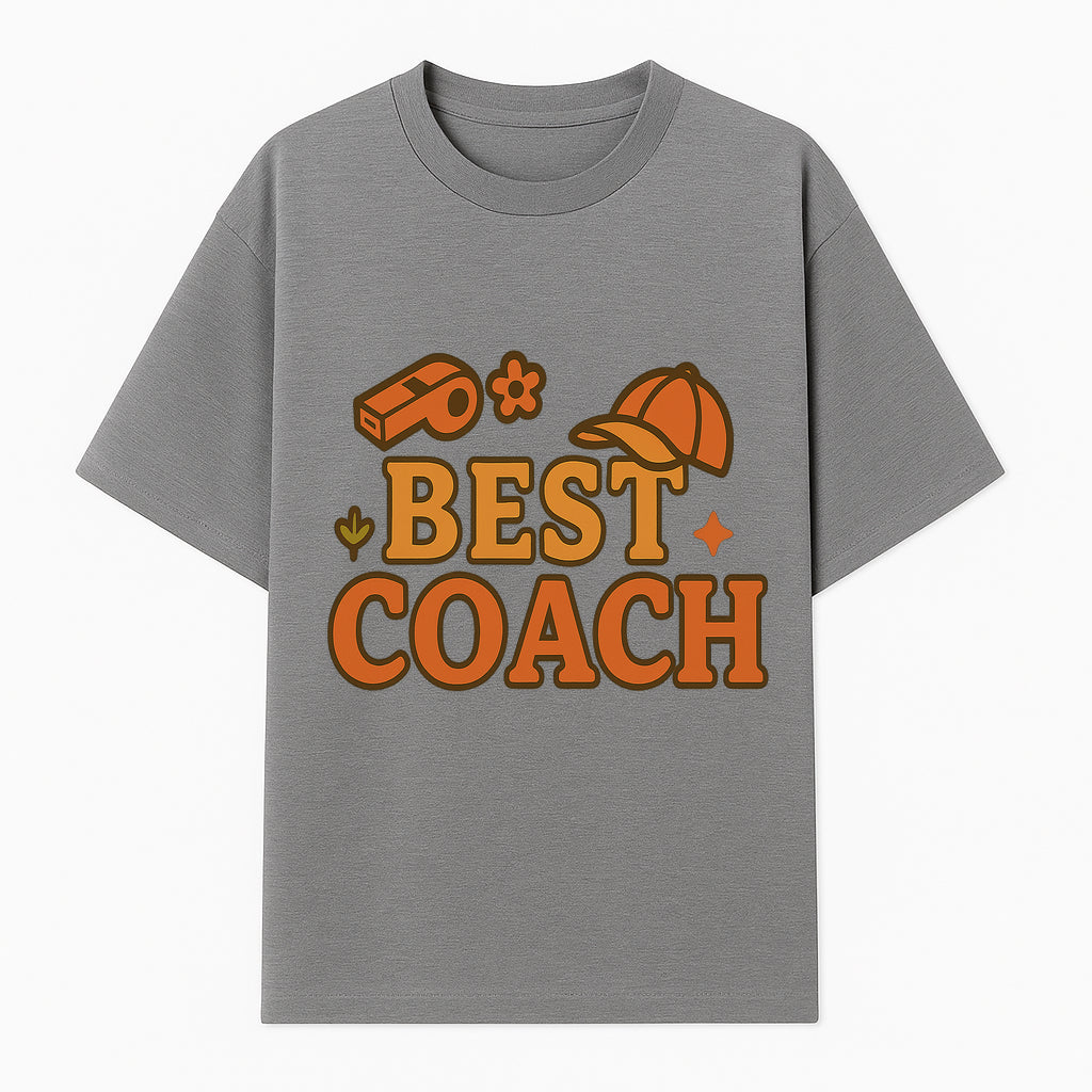 Best Coach Graphic Tee - Sports Coaching Shirt with Whistle and Cap Design - Perfect Gift for Coaches and Team Leaders - T-shirt 1758186578137.jpg