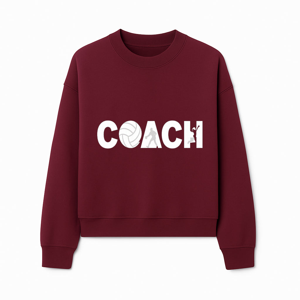 Coach Wall Art Decal - Sports Theme with Volleyball, Basketball, & Athletes - Perfect for Coaching or Sports Room D cor - Sweatshirt 1758186578360.jpg