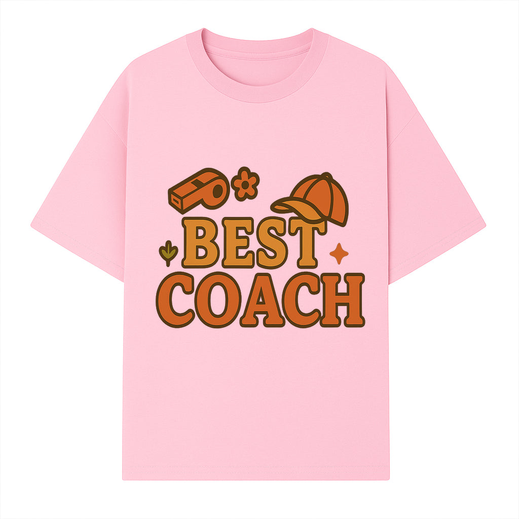 Best Coach Graphic Tee - Sports Coaching Shirt with Whistle and Cap Design - Perfect Gift for Coaches and Team Leaders - T-shirt 1758186578462.jpg