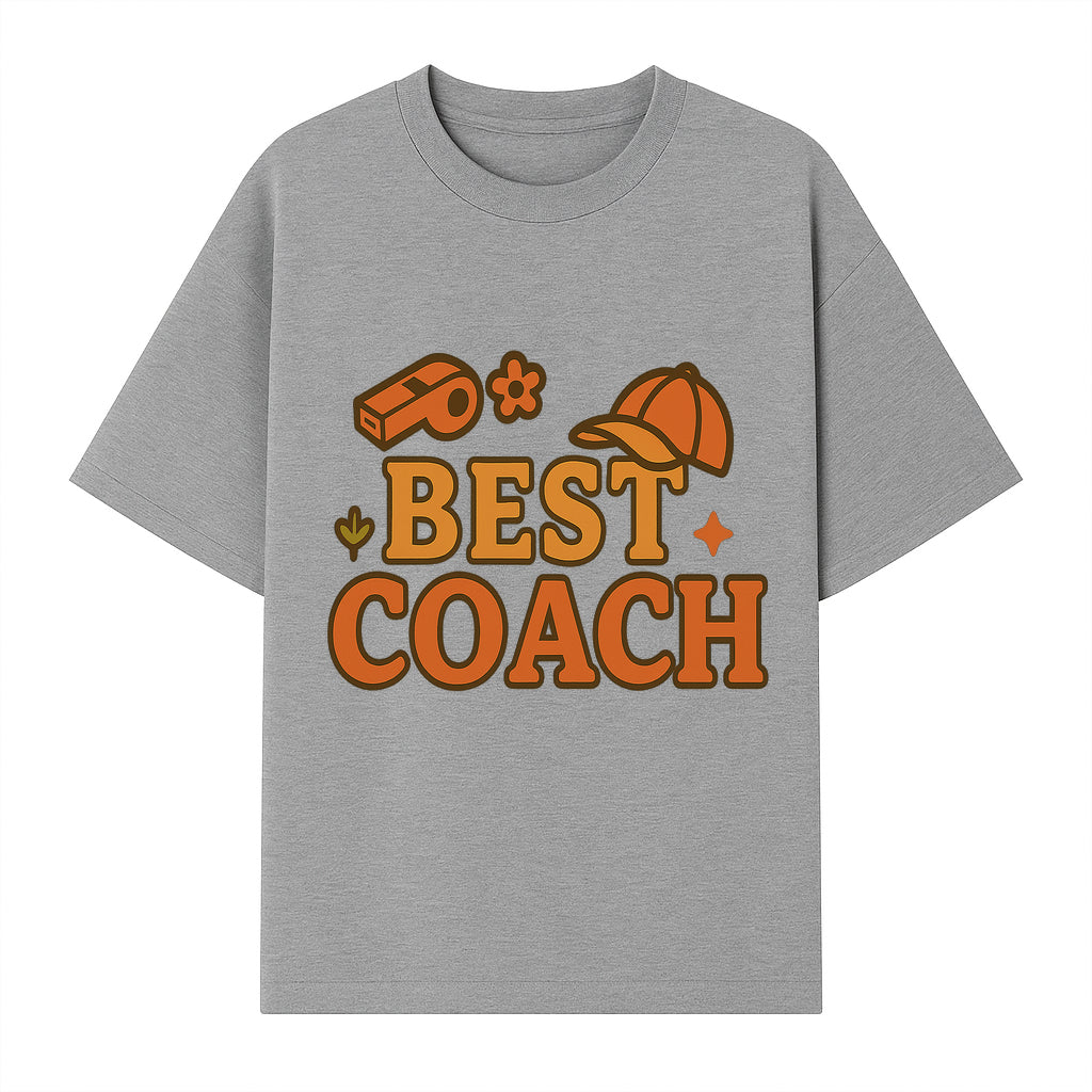 Best Coach Graphic Tee - Sports Coaching Shirt with Whistle and Cap Design - Perfect Gift for Coaches and Team Leaders - T-shirt 1758186579003.jpg