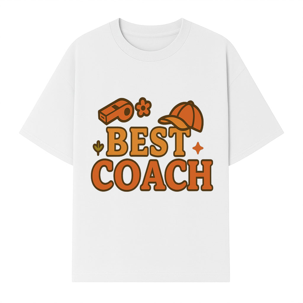 Best Coach Graphic Tee - Sports Coaching Shirt with Whistle and Cap Design - Perfect Gift for Coaches and Team Leaders - T-shirt 1758186579143.jpg