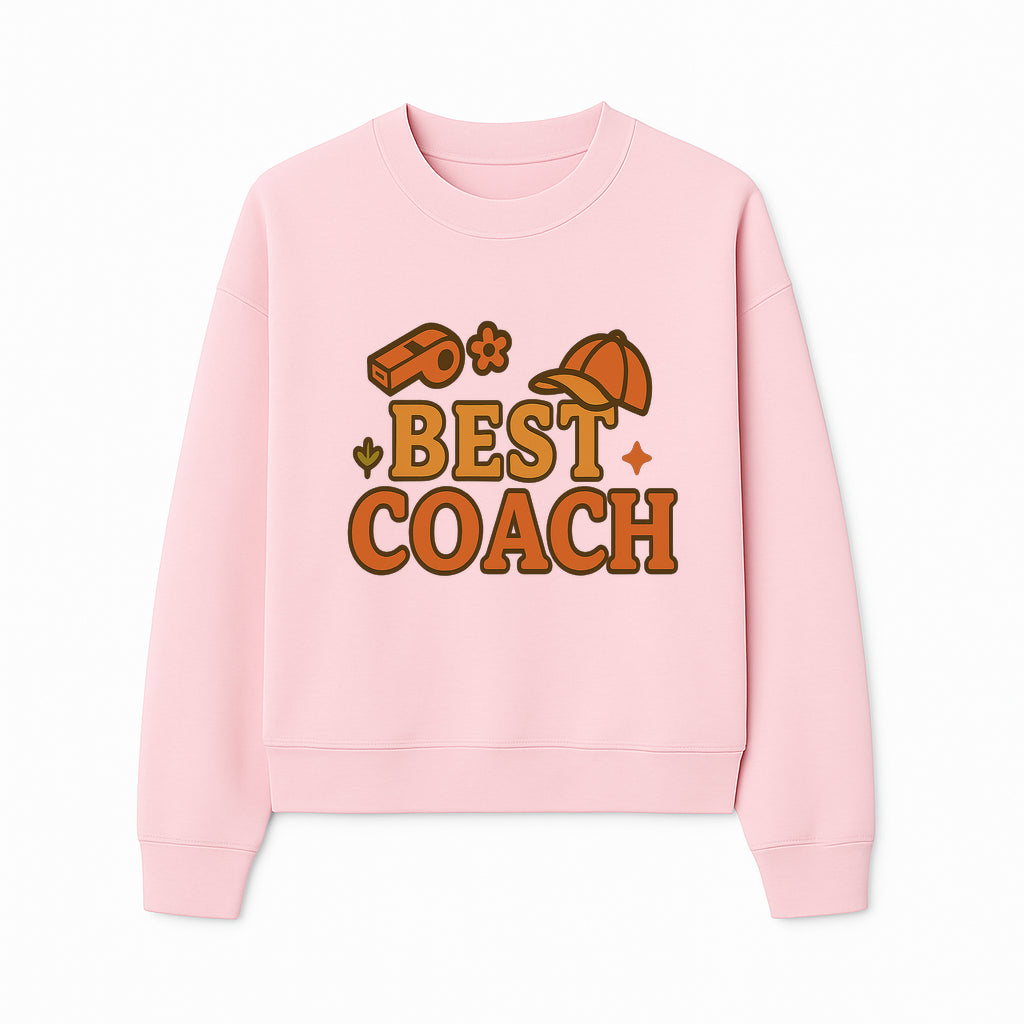 Best Coach Graphic Tee - Sports Coaching Shirt with Whistle and Cap Design - Perfect Gift for Coaches and Team Leaders - Sweatshirt 1758186581517.jpg