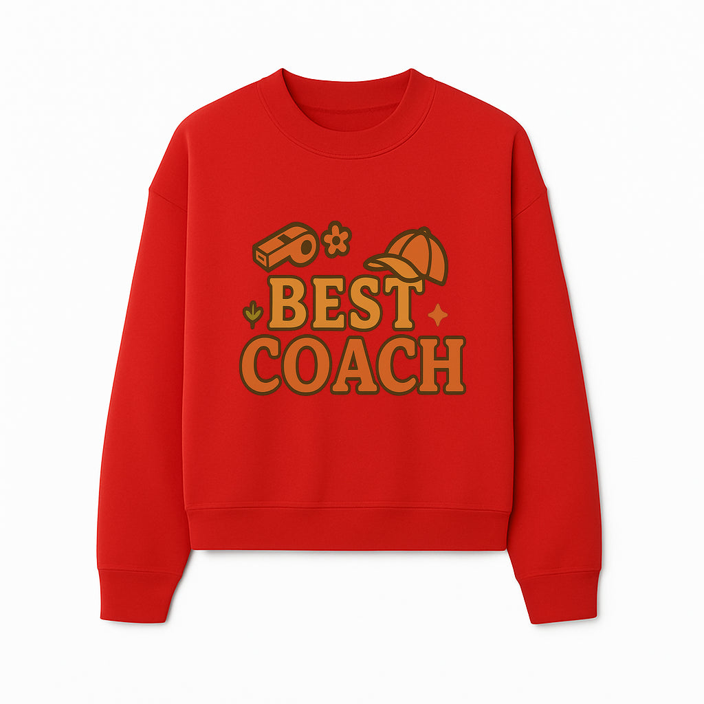 Best Coach Graphic Tee - Sports Coaching Shirt with Whistle and Cap Design - Perfect Gift for Coaches and Team Leaders - Sweatshirt 1758186581975.jpg