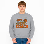 Best Coach Graphic Tee - Sports Coaching Shirt with Whistle and Cap Design - Perfect Gift for Coaches and Team Leaders - Sweatshirt 1758186583426.jpg
