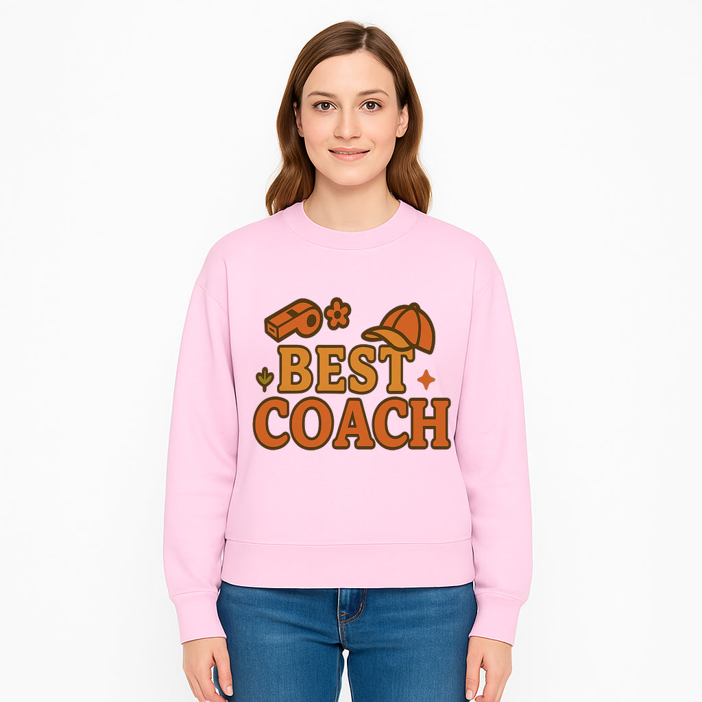 Best Coach Graphic Tee - Sports Coaching Shirt with Whistle and Cap Design - Perfect Gift for Coaches and Team Leaders - Sweatshirt 1758186583592.jpg