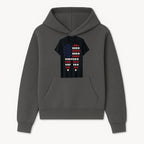 Patriotic Dental Themed T-Shirt with Tooth Pattern, Funny Dentist Humor Shirt, Unisex Fourth of July Graphic Tee - Hoodie 1758250093298.jpg