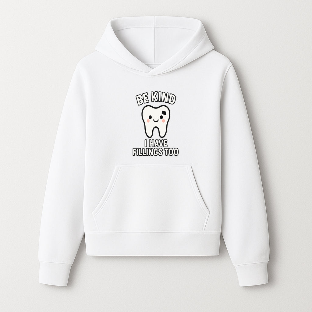 Be Kind Tooth Graphic Tee - Cute Dentist Humor Shirt for Kids & Adults - Fun Dental Awareness Apparel - Hoodie 1758250095383.jpg