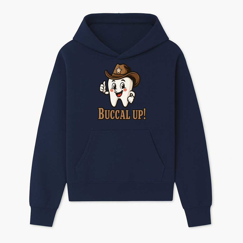 Cowboy Tooth Graphic Tee - Buccal Up! - Fun Dental Humor Shirt for Kids and Adults - Western Theme Dental Care Apparel - Hoodie 1758250095764.jpg