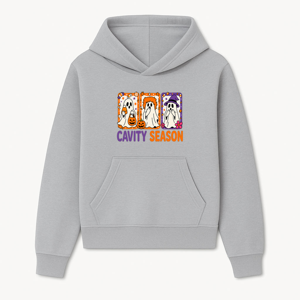 Halloween Ghosts Cavity Season T-Shirt, Cute Spooky Apparel, Kids Halloween Costume, Fun Trick or Treat Design, Pumpkin Candy Theme - Hoodie 1758250095898.jpg