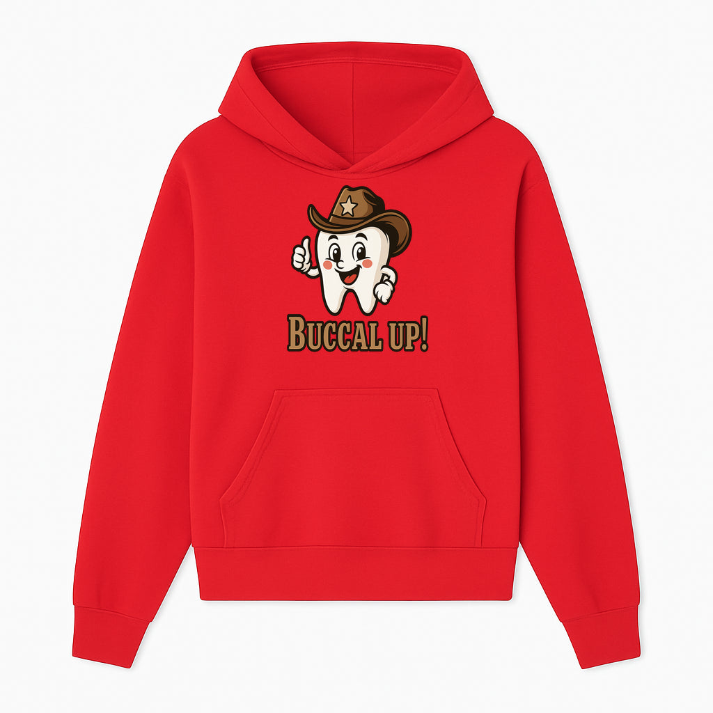 Cowboy Tooth Graphic Tee - Buccal Up! - Fun Dental Humor Shirt for Kids and Adults - Western Theme Dental Care Apparel - Hoodie 1758250095930.jpg