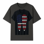 Patriotic Dental Themed T-Shirt with Tooth Pattern, Funny Dentist Humor Shirt, Unisex Fourth of July Graphic Tee - T-shirt 1758250096414.jpg