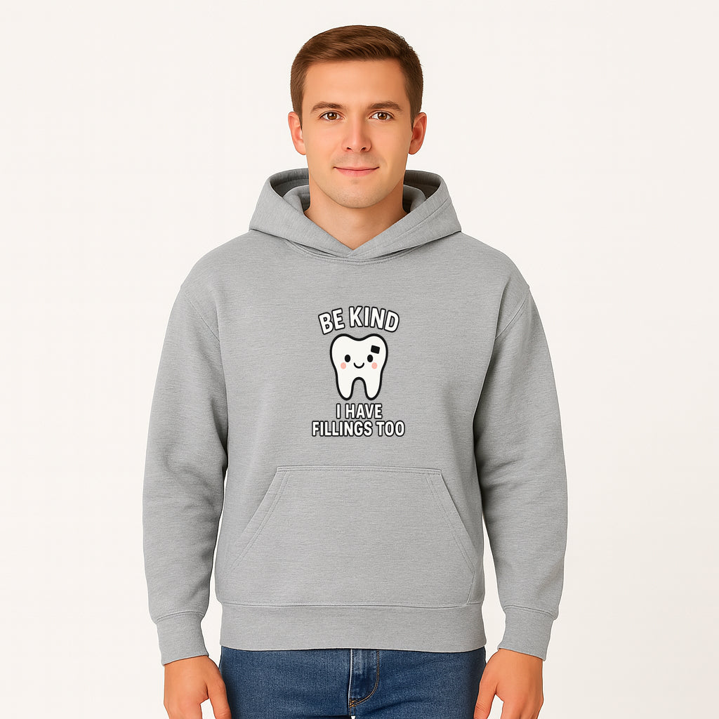 Be Kind Tooth Graphic Tee - Cute Dentist Humor Shirt for Kids & Adults - Fun Dental Awareness Apparel - Hoodie 1758250096523.jpg