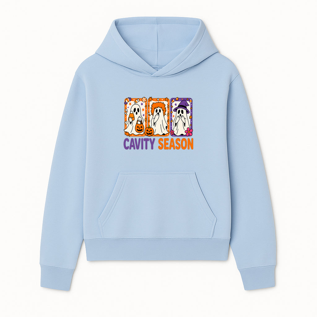 Halloween Ghosts Cavity Season T-Shirt, Cute Spooky Apparel, Kids Halloween Costume, Fun Trick or Treat Design, Pumpkin Candy Theme - Hoodie 1758250096670.jpg