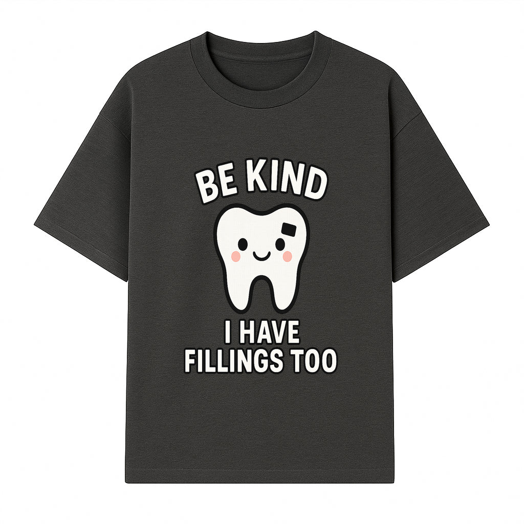 Be Kind Tooth Graphic Tee - Cute Dentist Humor Shirt for Kids & Adults - Fun Dental Awareness Apparel - T-shirt 1758250097141.jpg