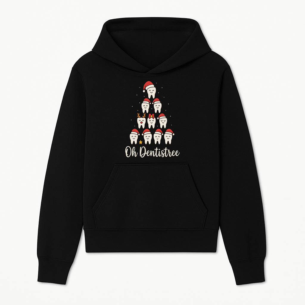 Cute Dentist Christmas Tree Graphic, Oh Dentistreel, Holiday Dental Art, Fun Tooth Decor, Dental Hygienist Gift, Merry Christmas Theme - Hoodie 1758250097178.jpg