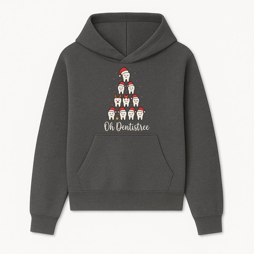 Cute Dentist Christmas Tree Graphic, Oh Dentistreel, Holiday Dental Art, Fun Tooth Decor, Dental Hygienist Gift, Merry Christmas Theme - Hoodie 1758250097335.jpg