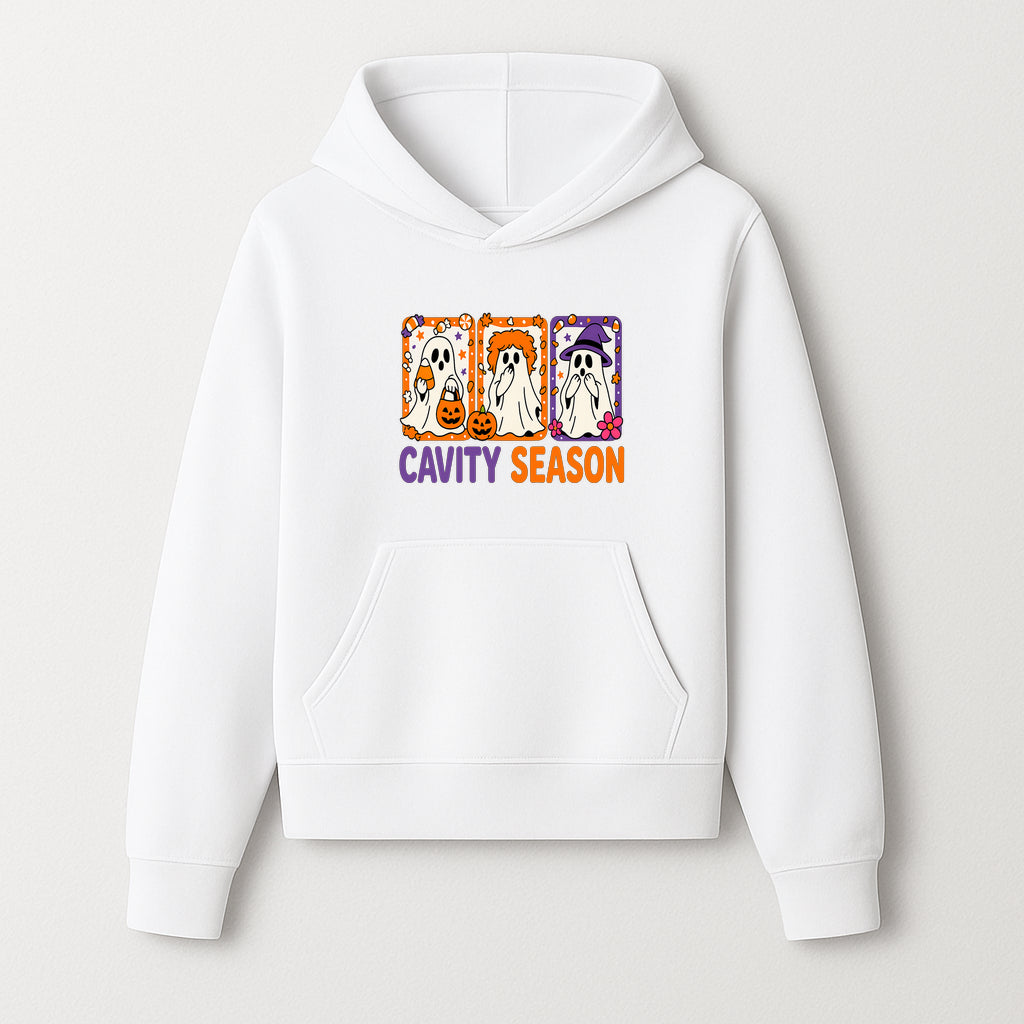 Halloween Ghosts Cavity Season T-Shirt, Cute Spooky Apparel, Kids Halloween Costume, Fun Trick or Treat Design, Pumpkin Candy Theme - Hoodie 1758250097524.jpg
