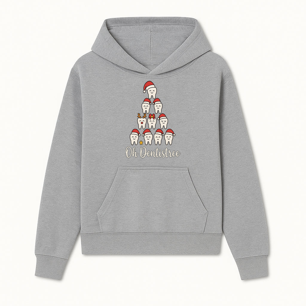 Cute Dentist Christmas Tree Graphic, Oh Dentistreel, Holiday Dental Art, Fun Tooth Decor, Dental Hygienist Gift, Merry Christmas Theme - Hoodie 1758250097632.jpg