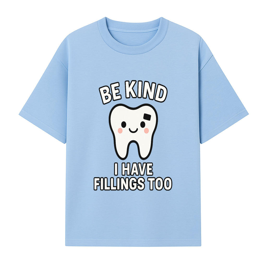 Be Kind Tooth Graphic Tee - Cute Dentist Humor Shirt for Kids & Adults - Fun Dental Awareness Apparel - T-shirt 1758250097639.jpg