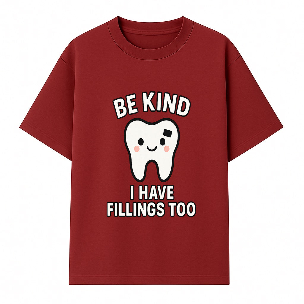 Be Kind Tooth Graphic Tee - Cute Dentist Humor Shirt for Kids & Adults - Fun Dental Awareness Apparel - T-shirt 1758250097996.jpg