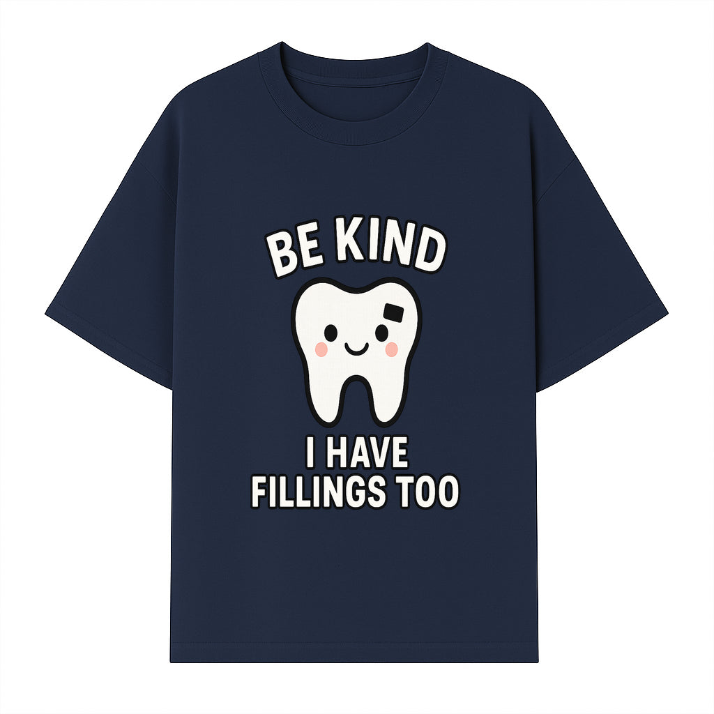 Be Kind Tooth Graphic Tee - Cute Dentist Humor Shirt for Kids & Adults - Fun Dental Awareness Apparel - T-shirt 1758250098128.jpg