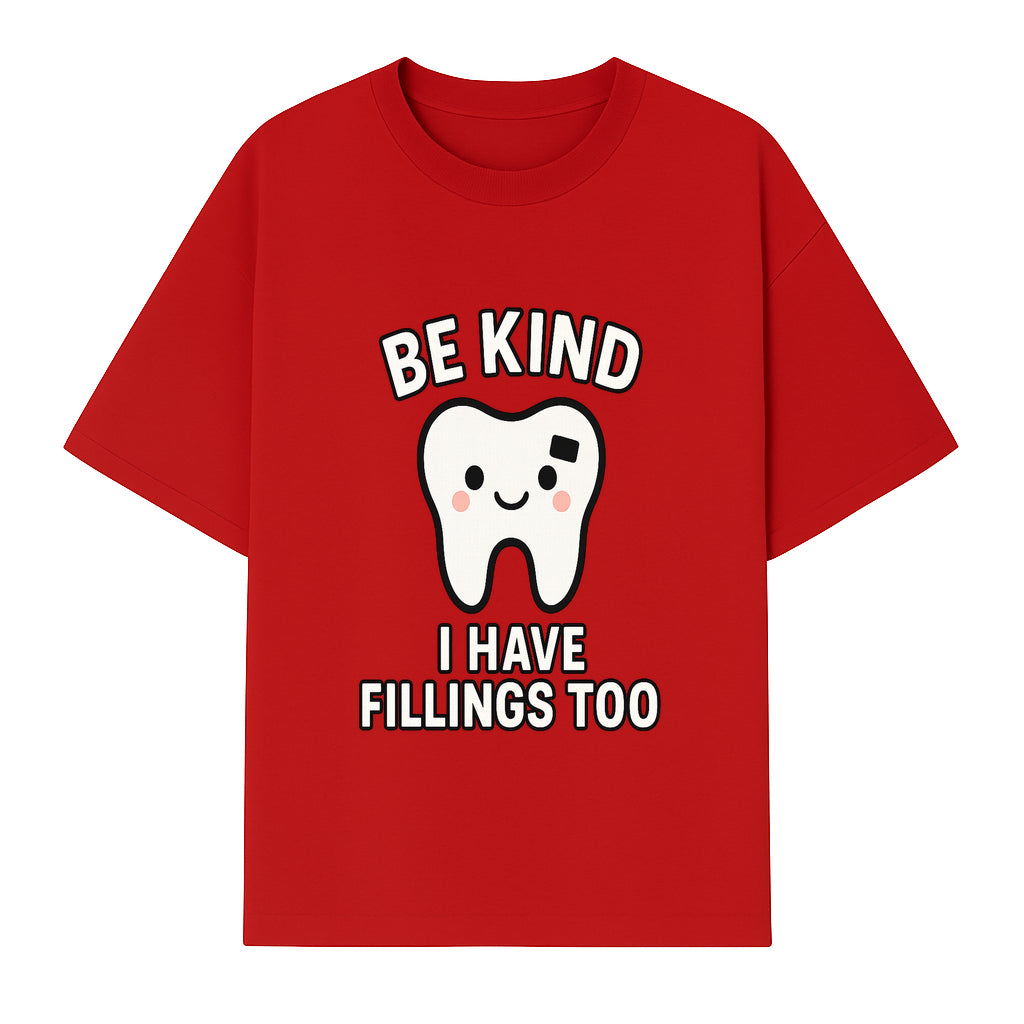 Be Kind Tooth Graphic Tee - Cute Dentist Humor Shirt for Kids & Adults - Fun Dental Awareness Apparel - T-shirt 1758250098270.jpg
