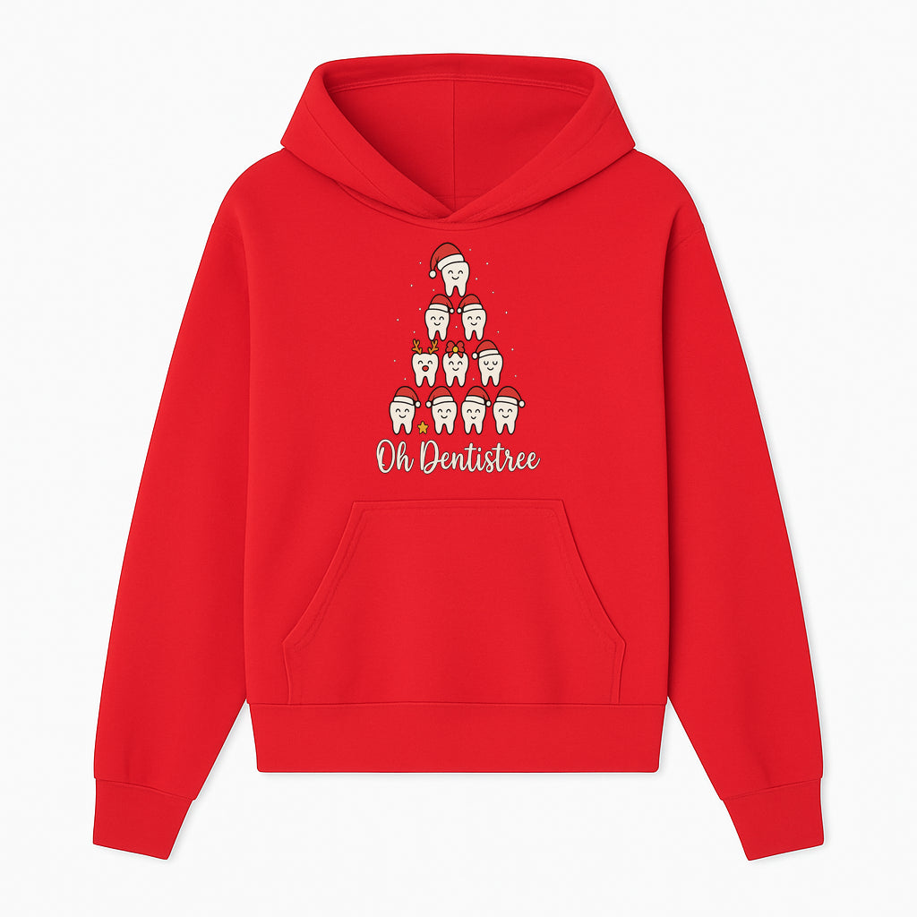 Cute Dentist Christmas Tree Graphic, Oh Dentistreel, Holiday Dental Art, Fun Tooth Decor, Dental Hygienist Gift, Merry Christmas Theme - Hoodie 1758250098391.jpg