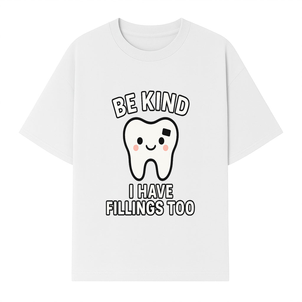 Be Kind Tooth Graphic Tee - Cute Dentist Humor Shirt for Kids & Adults - Fun Dental Awareness Apparel - T-shirt 1758250098545.jpg