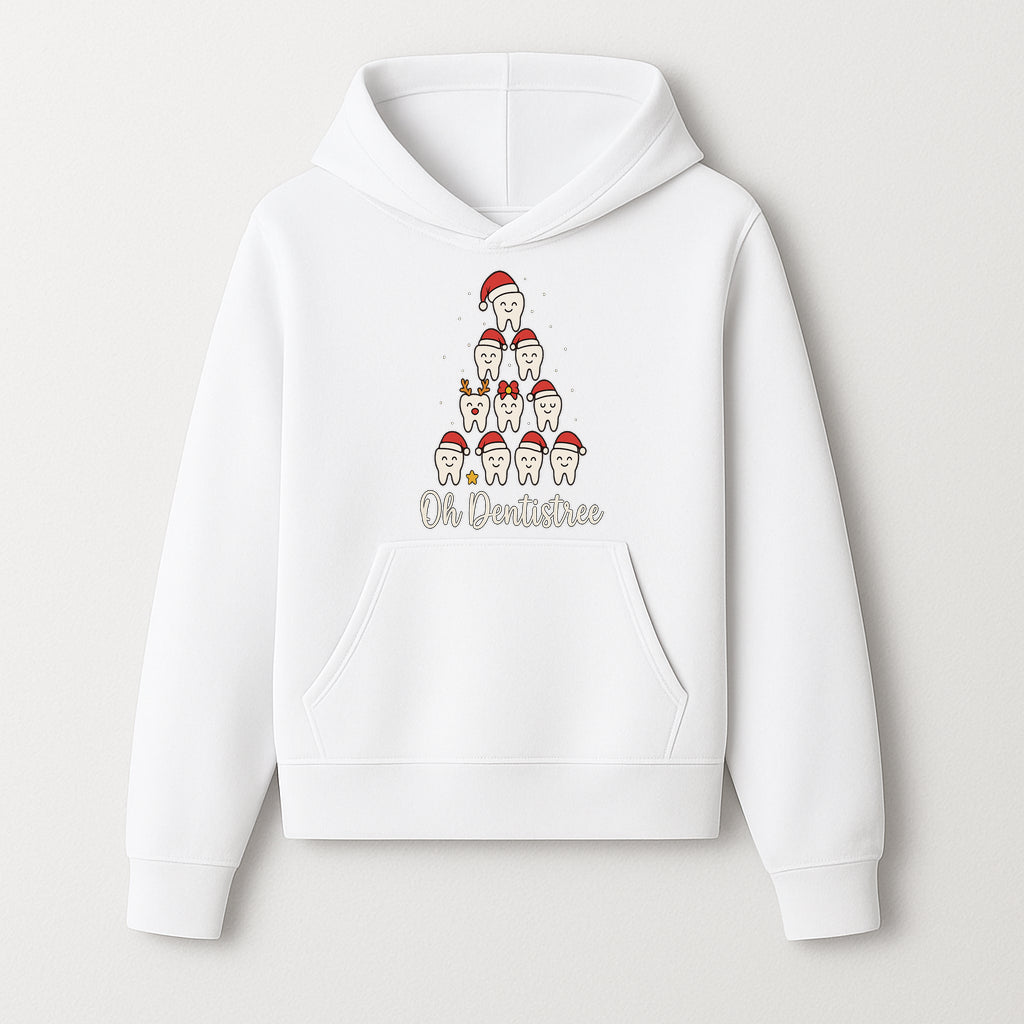 Cute Dentist Christmas Tree Graphic, Oh Dentistreel, Holiday Dental Art, Fun Tooth Decor, Dental Hygienist Gift, Merry Christmas Theme - Hoodie 1758250098678.jpg