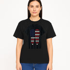 Patriotic Dental Themed T-Shirt with Tooth Pattern, Funny Dentist Humor Shirt, Unisex Fourth of July Graphic Tee - T-shirt 1758250098989.jpg